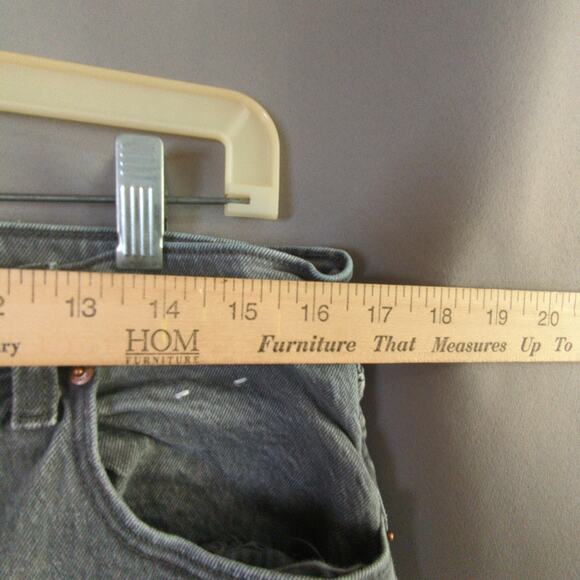 Abercrombie Fitch Jeans Womens 14/32 Gray 90s Straight Ultra High Rise - Picture 3 of 8